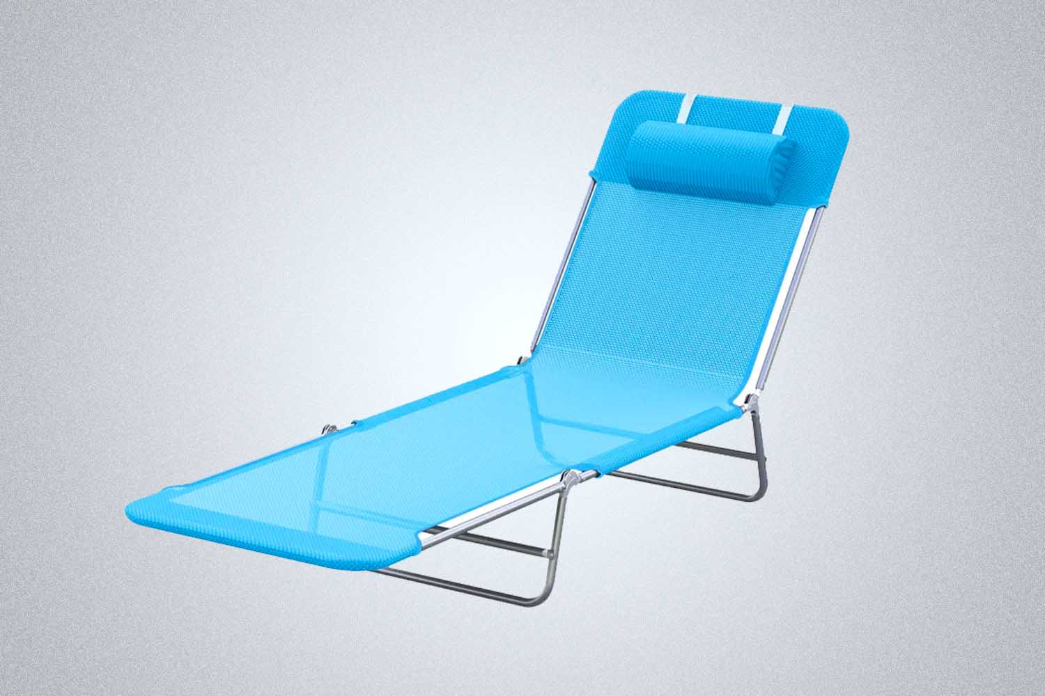 Shelly Outdoor Metal Chaise Lounge